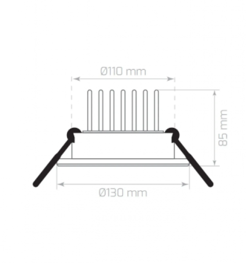 10W 3000K 900Lm Sıva Altı Led Armatür-Sarı Işık