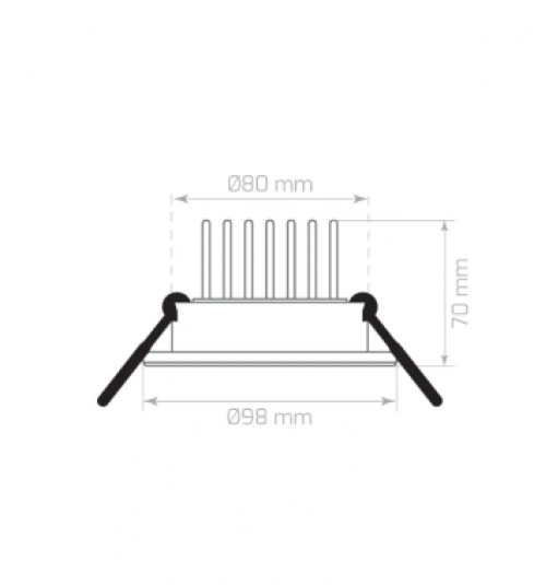 3x1w 6500K 255Lm Sıva Altı Led Armatür-Beyaz Işık