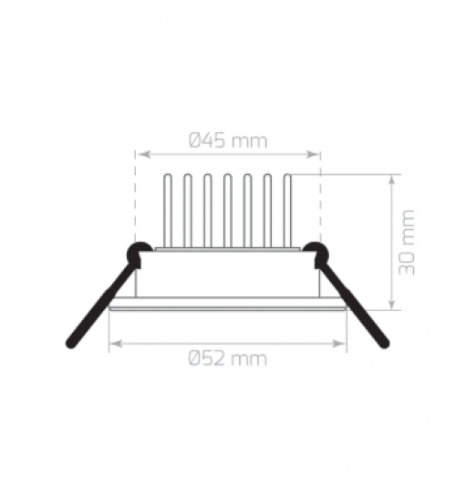 1W 3000K 90Lm Sıva Altı Led Armatür Sarı Işık