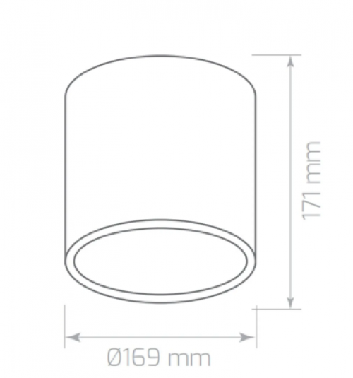 20W 6500K 1800Lm Sıva Üstü Led Armatür(BEYAZ)-Beyaz Işık