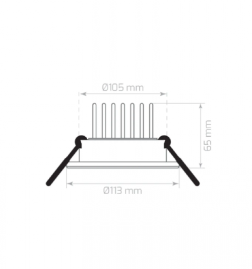 7W 6500K 900Lm Sıva Altı Cob Led Armatür-Beyaz Işık