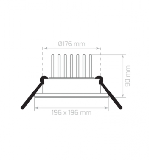 25W 3000K 2250Lm Sıva Altı Led Armatür-Sarı Işık