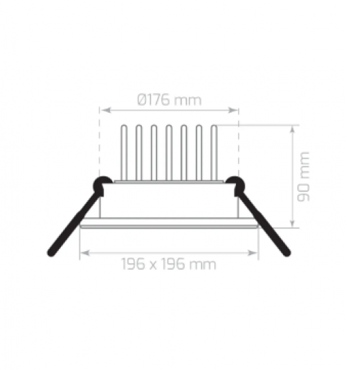 25W 6500K 2250Lm Sıva Altı Led Armatür-Beyaz Işık