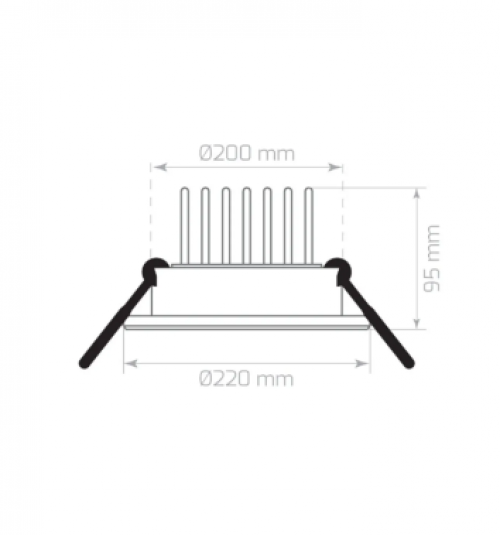 6500K 2250Lm Sıva Altı 25W Cob Led Armatür-Beyaz Işık
