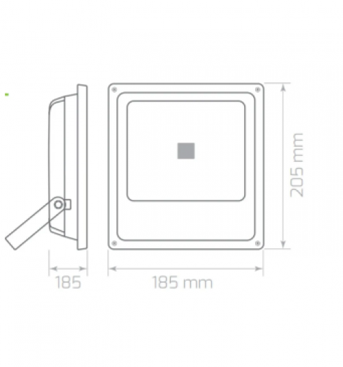 30W Yeşil 2700Lm Led Projektör-Yeşil Işık
