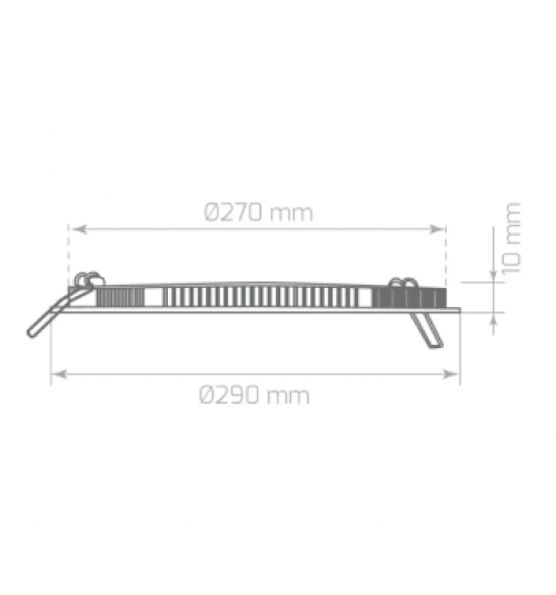 Somled 24W 3000K 2040LM Sıva Altı Led Panel Yuvarlak-Sarı Işık