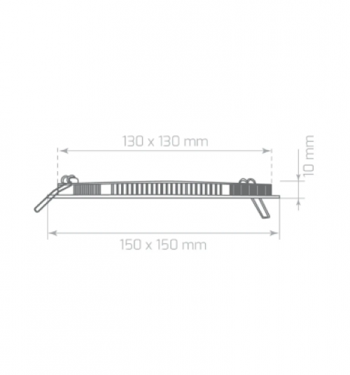 9W 6500K 765Lm Sıva Altı Led Panel(Kare)-Beyaz Işık