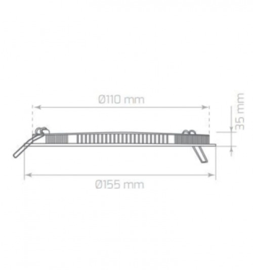 15W 6500K 1275Lm Sıva Altı Camlı Led Panel(YUV.) Beyaz Işık Kademeli Mavi Işık
